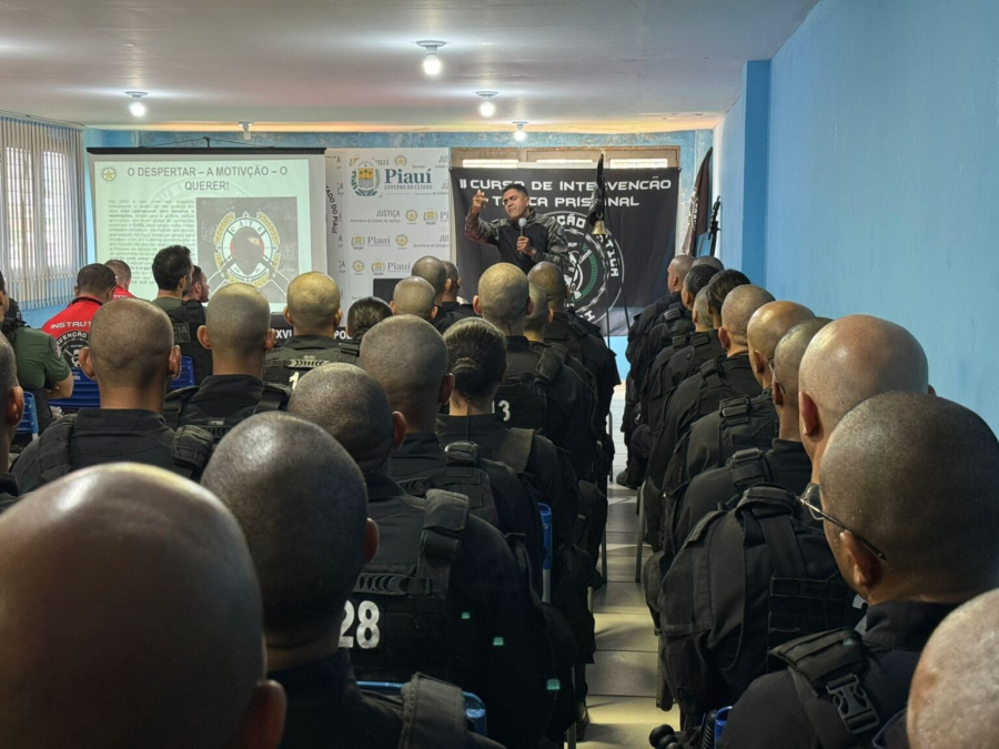 Policiais penais de quatro estados iniciam Curso de Intervenção Tática no Piauí