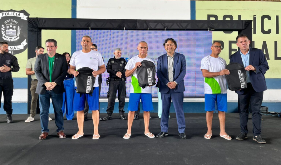 Parceria da Sejus com Sesi e Senai leva qualificação profissional ao sistema penal do Piauí