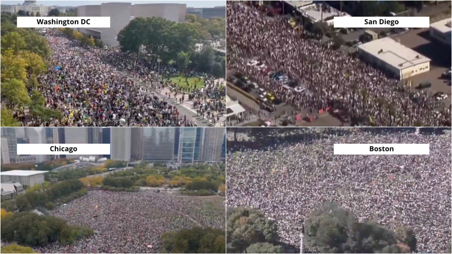 Protestos nos EUA se ampliam com guerra, inflação e desgaste de Trump