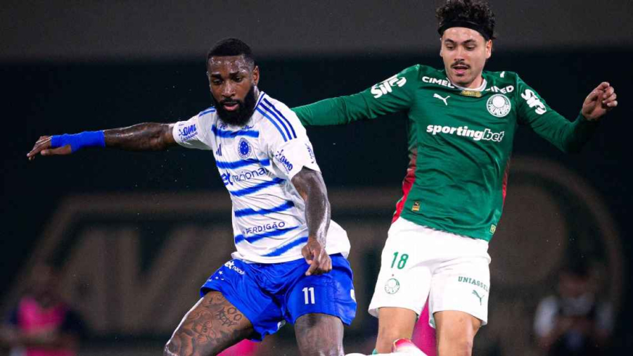 Palmeiras e Cruzeiro empatam em jogo elétrico pelo Brasileirão