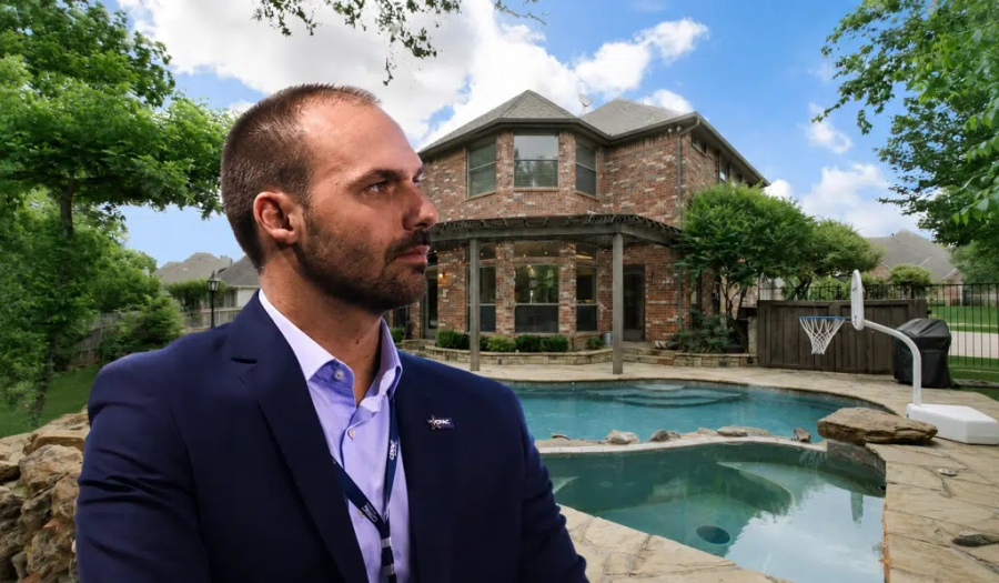 Eduardo Bolsonaro vive em mansão alugada por R$ 30 mil mensais de fundo de investimento