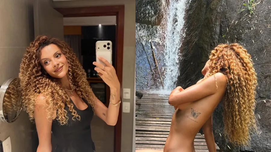 Atriz da Globo posta foto nua e mostra tatuagens; confira