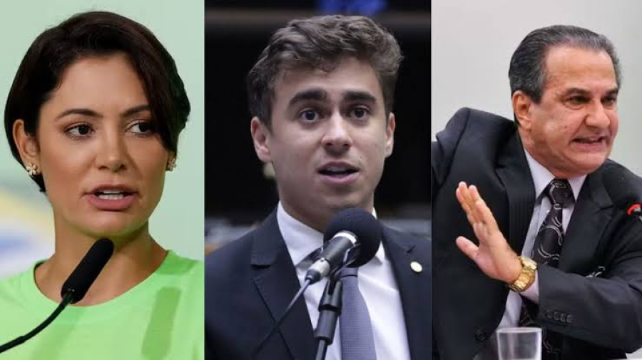 MICHELLE SE UNE A MALAFIA E NIKOLAS NA DESTRIÇÃO A FLÁVIO BOLSONARO