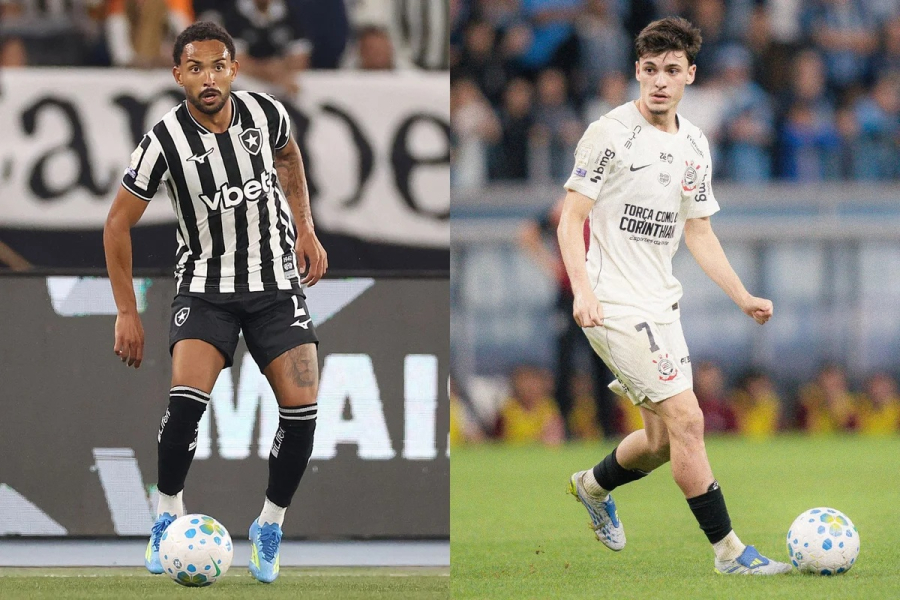 No meio da tabela, Botafogo e Corinthians jogam pelo Brasileirão