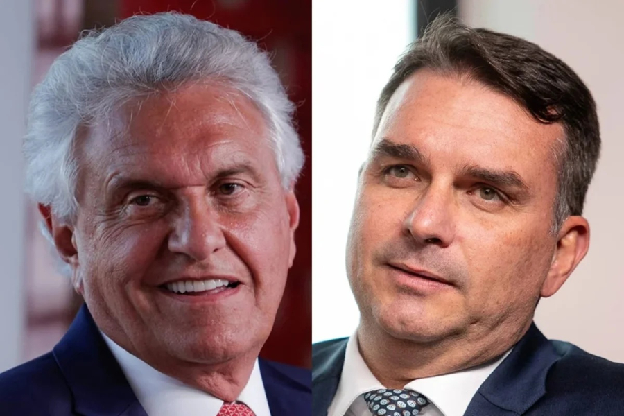 Caiado diz que Flávio não tem condições para vencer Lula