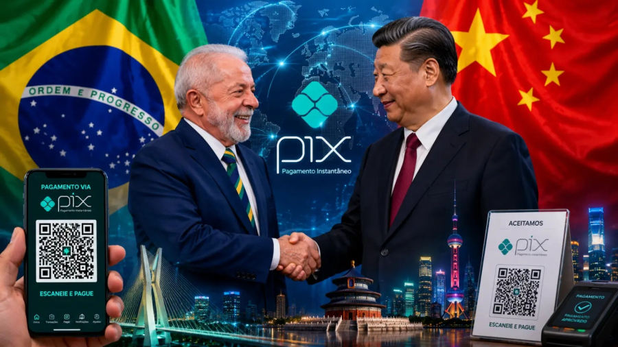 China conectará aplicativos de pagamento ao PIX após tarifas dos EUA contra o Brasil