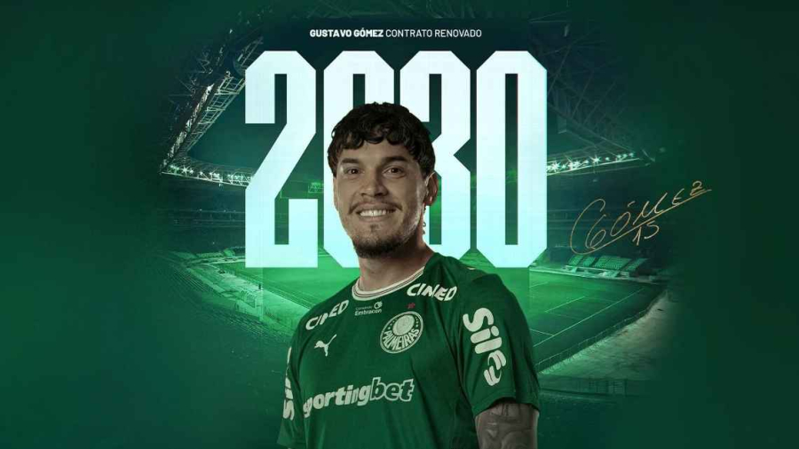 Palmeiras anuncia renovação de Gustavo Gómez até 2030