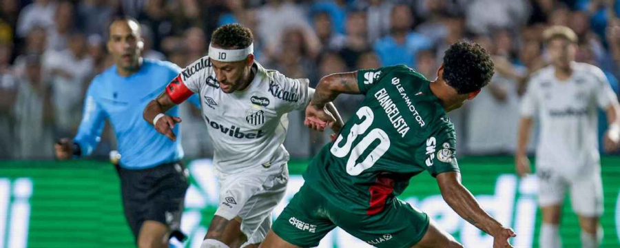 Neymar se machuca e Palmeiras segura Santos na Vila