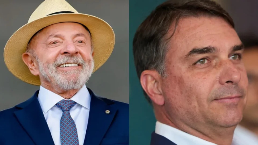 Lula tem 47% dos votos válidos e Flávio Bolsonaro 44,1%, diz a última pesquisa AtlasIntel