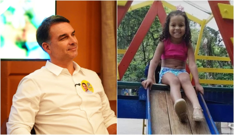 FLÁVIO ERRA NOME DA MÃE DE ANA CLARA, CRIANÇA ASSASSINADA POR UM POLICIAL QUE O CANDIDATO DEFENDE COMO ADVOGADO