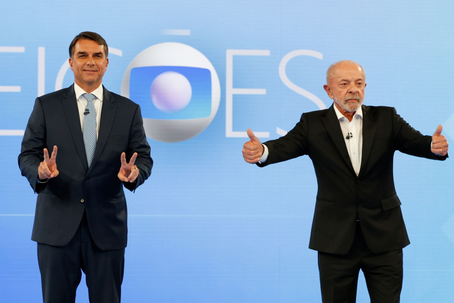 CHECAGEM: DAS 17 FALAS DE FLÁVIO BOLSONARO CHECADAS PELA FÓRUM NO DEBATE DA GLOBO, 16 FORAM FALSAS OU ENGANOSAS